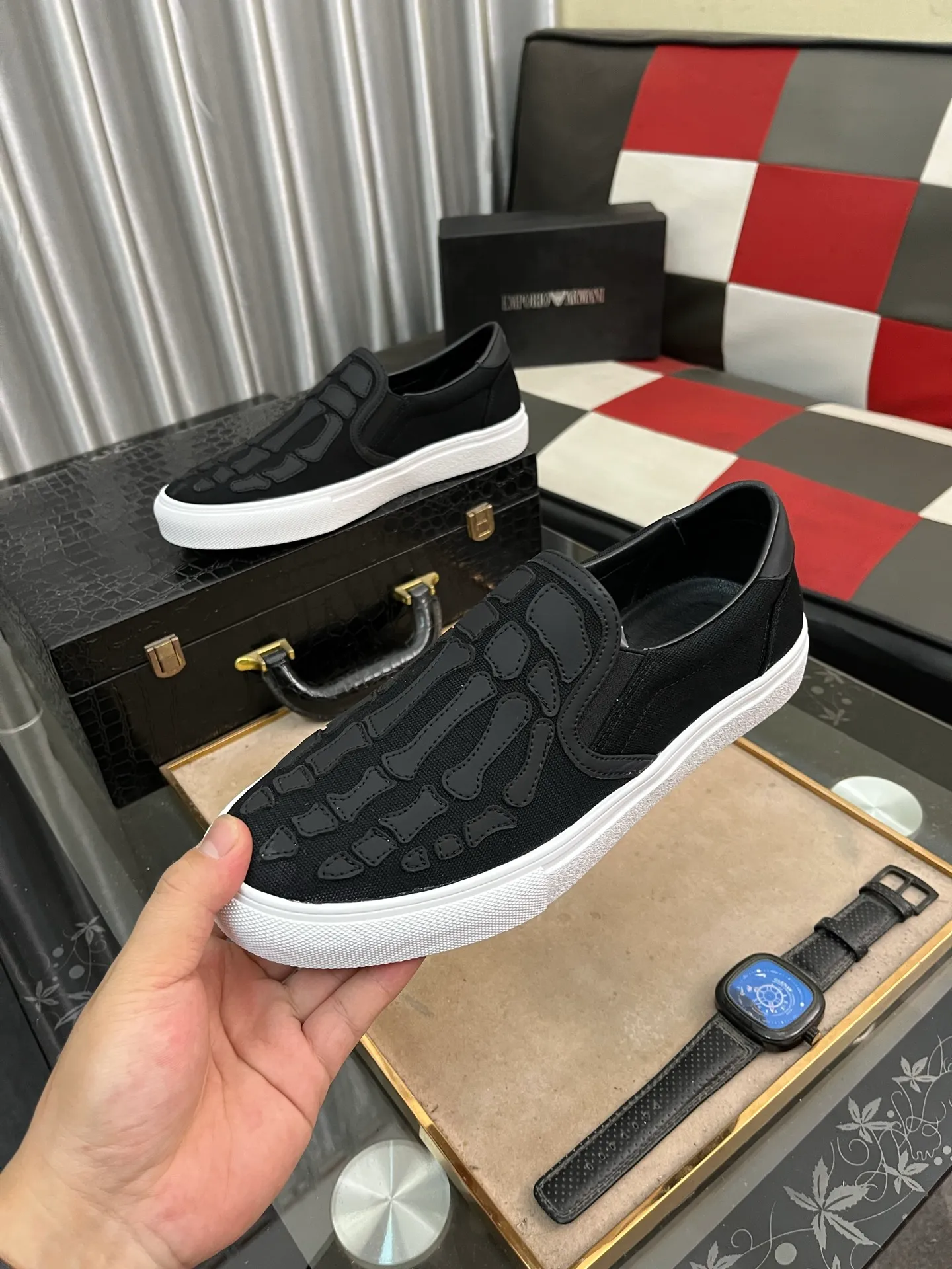 Men's men's shoes 💰420⌚️⌚️miri star shoes bone moral training shoes casual shoes amiri 2025 spring and summer star shoes bone moral training shoes micro-shaped body, the bone weaving pattern made of multi-layer genuine leather is more three-dimensional, slightly thicker and rich, and all elements are just right! The details are just right. Size: 38 to 442️⃣Colors available